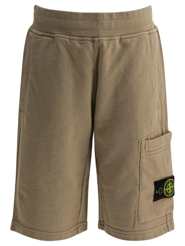 Stone Island Junior Stone Island Junior Logo Cargo Shorts