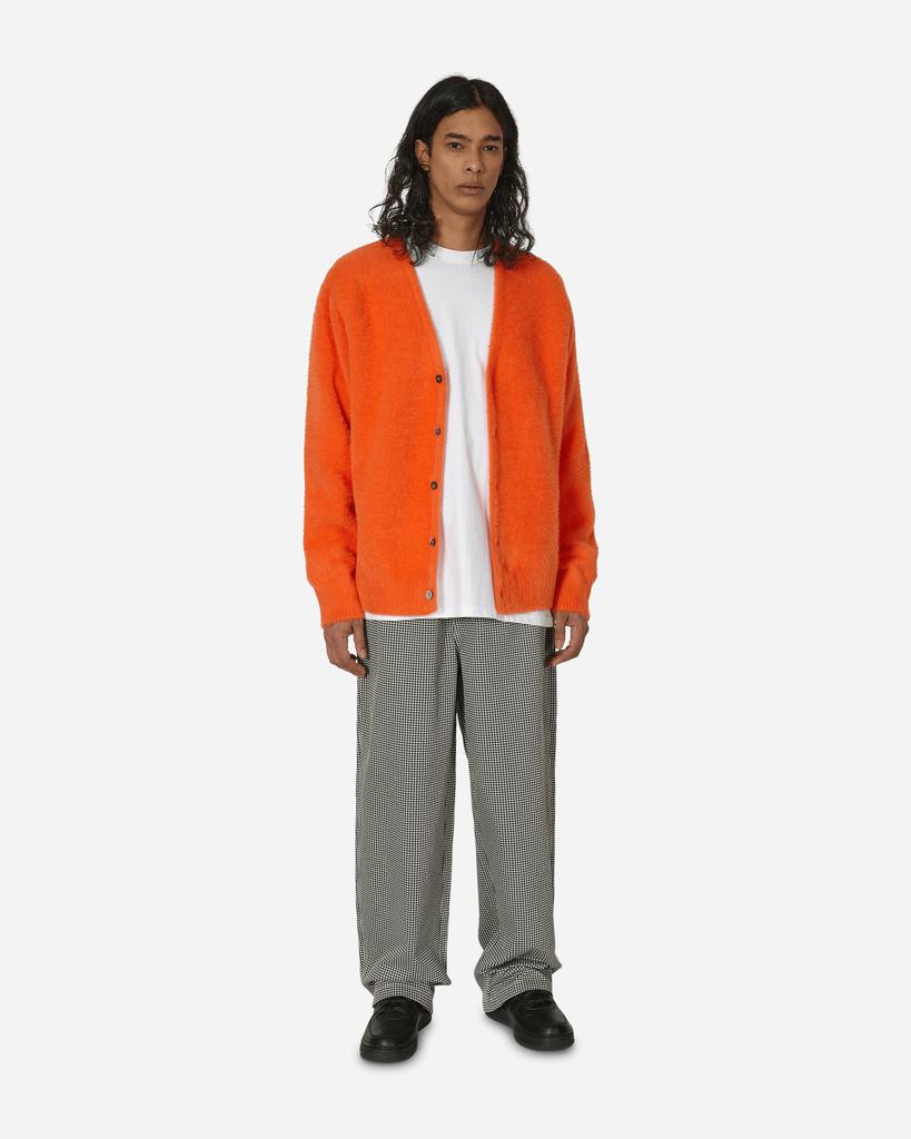 Stüssy Shaggy Cardigan Orange - Knitwear - BeyondStyle