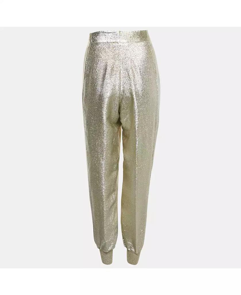 Pre-Owned Stella McCartney Women's Metallic Lurex Jogger Trousers
