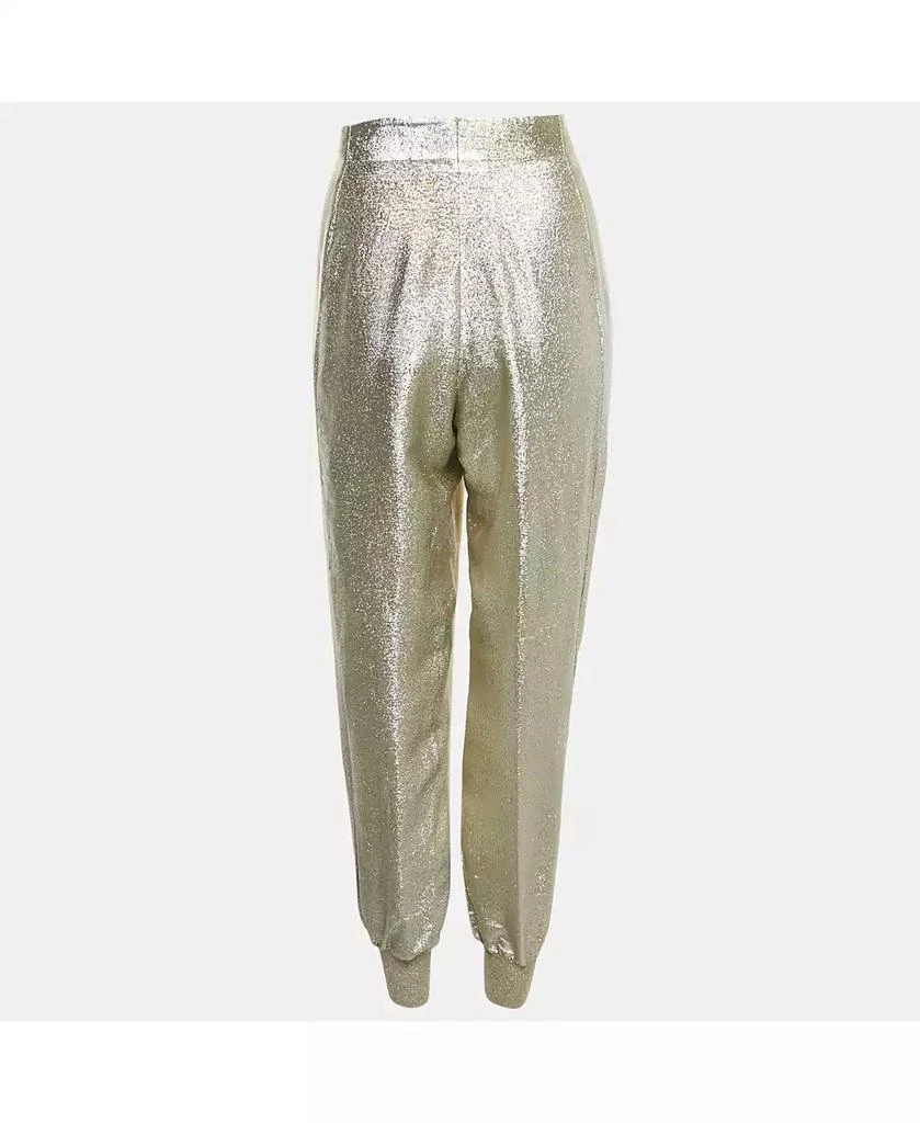 Pre-Owned Stella McCartney Women's Metallic Lurex Jogger Trousers 2
