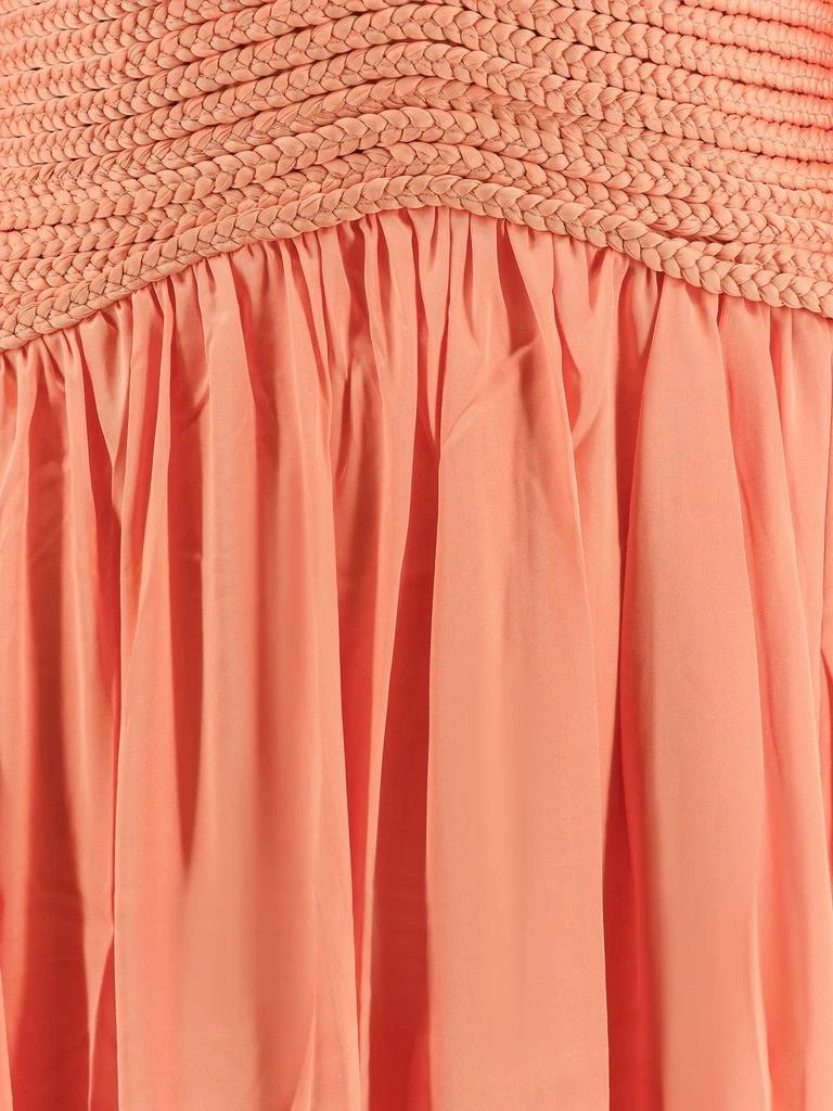 PatBO Satin sunset long dress with cut-out details 4