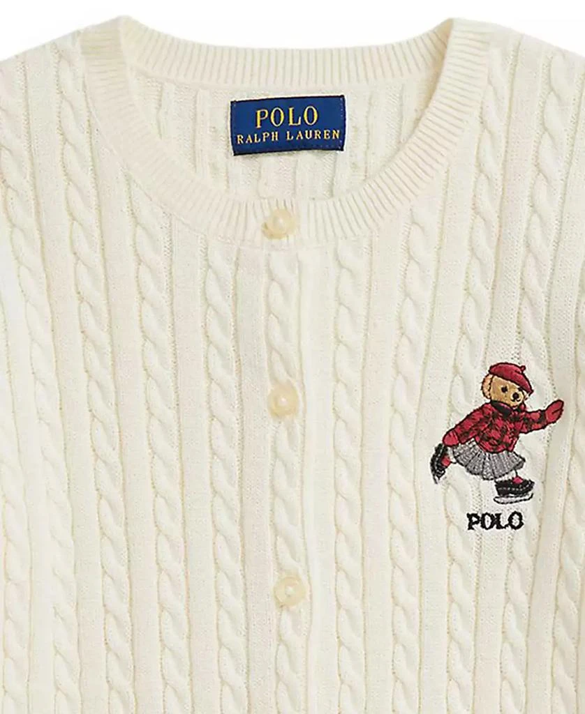 Ralph Lauren Girls 7-16 Long-Sleeves Mini-Cable Cardigan 3