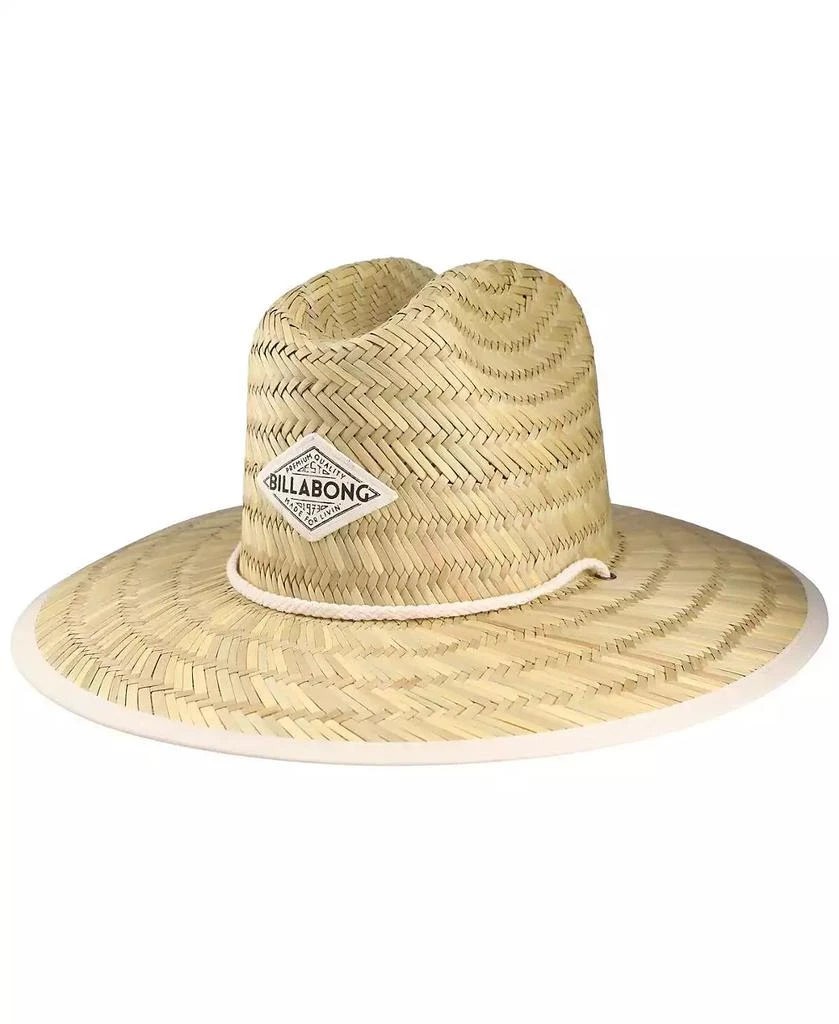Billabong Women's Natural Tipton Straw Lifeguard Gambler Hat 1