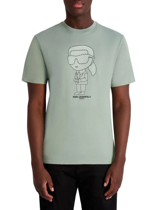 Karl Lagerfeld Paris Large Karl Character T-Shirt 5