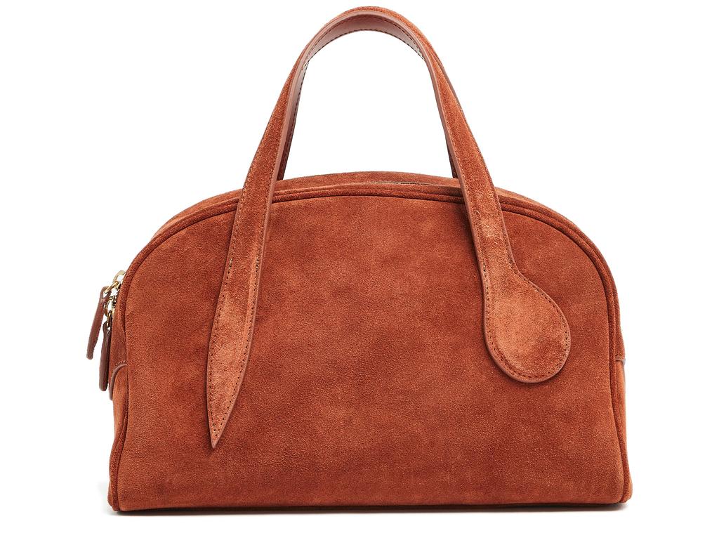 【Little Liffner】Bowling Mini Bag Liffner Bowling Mini Bag Rust Suede | Maison Rogue