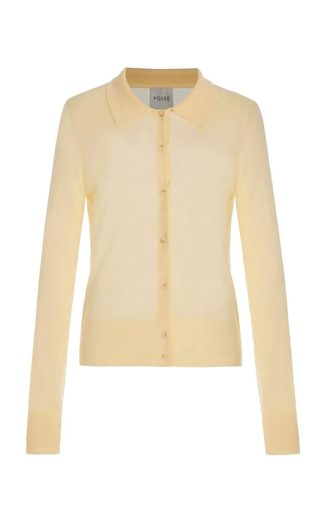 Posse Posse - Exclusive Riviera Cooper Knit Cardigan - Yellow - XS - Moda Operandi 1