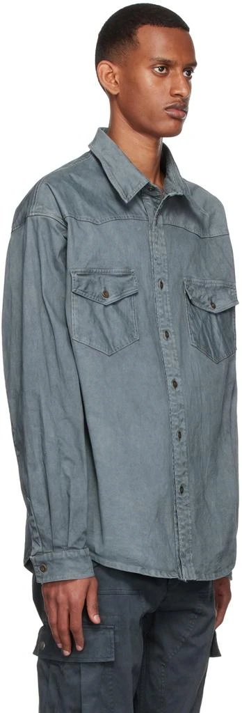 Faith Connexion Grey Cotton Shirt 2