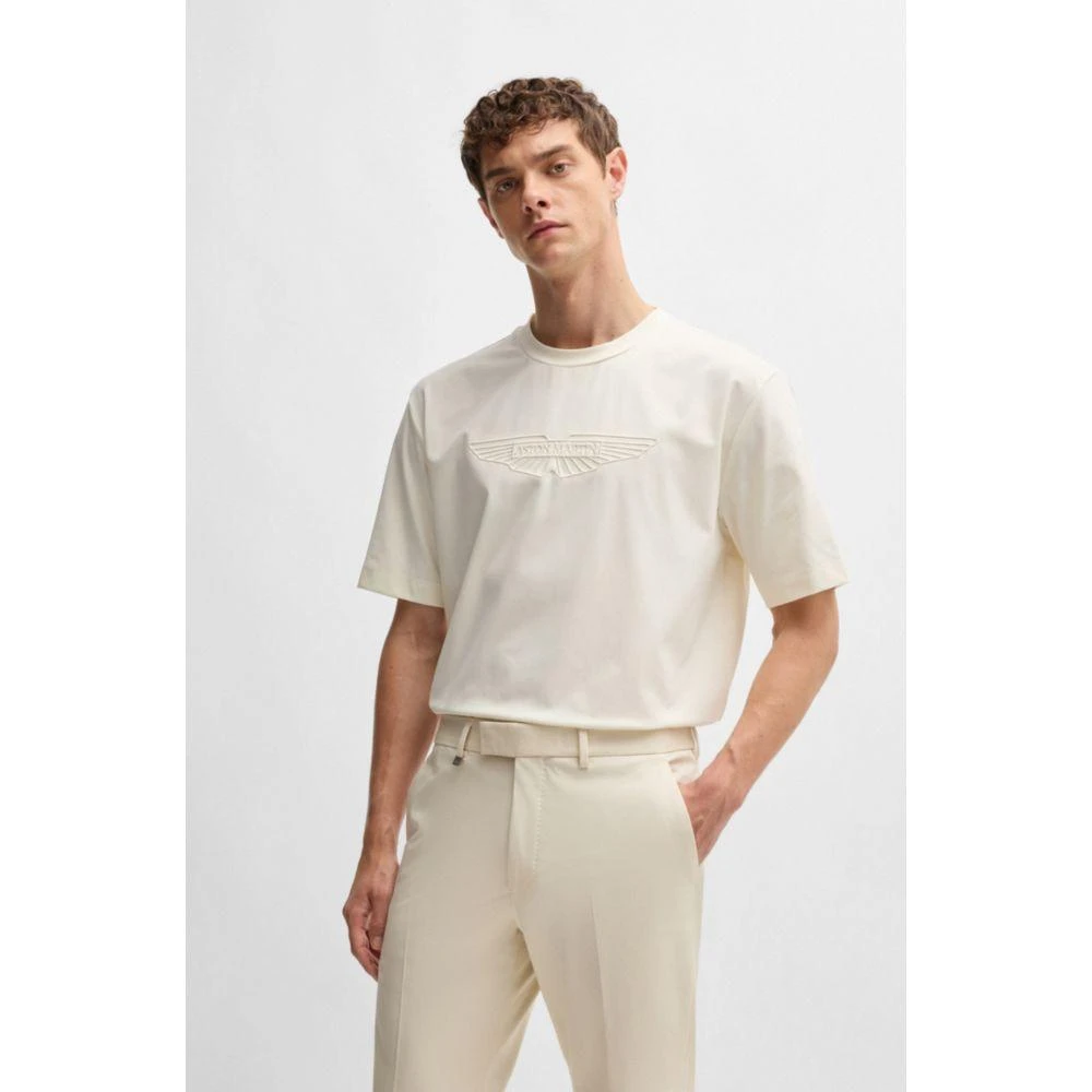 Hugo Boss x ASTON MARTIN T-shirt in mercerized stretch cotton 3