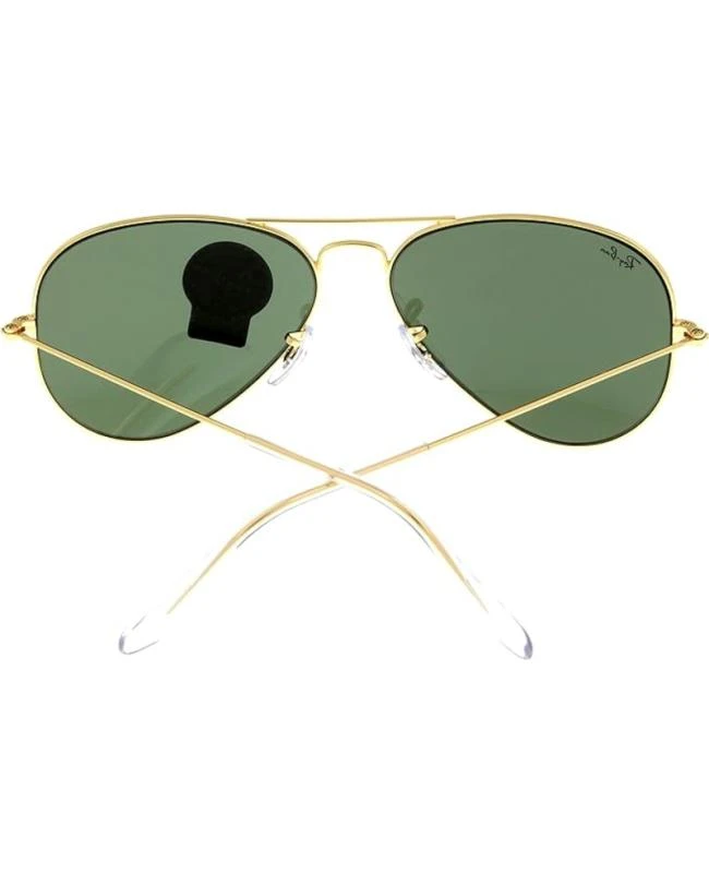 Ray-Ban Ray-Ban Gold Aviator Metal Green Unisex Sunglasses RB3025 L0205 58-14 5