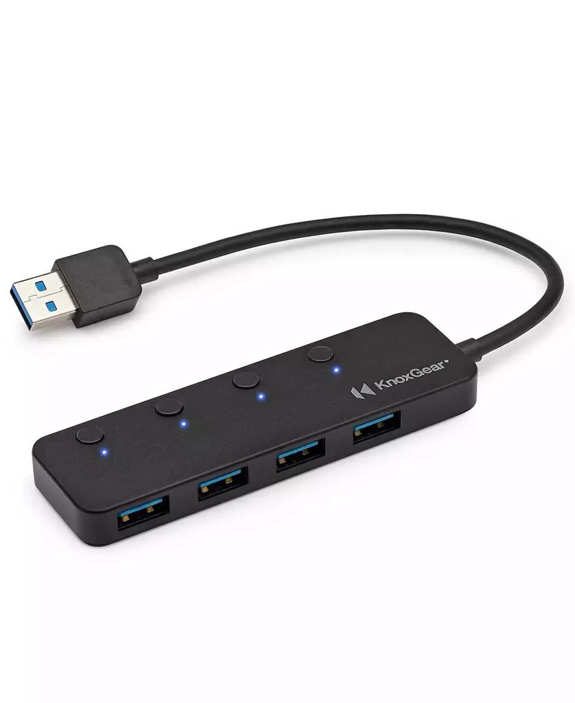 SONY WHULT900N/B ULT Noise Cancelling Headphones (Black) with Headphone Stand and 4-Port USB 3Hub bundle