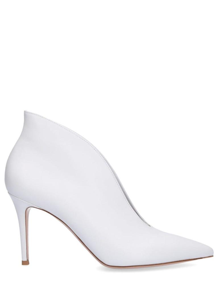 Gianvito Rossi White Vania ankle boots