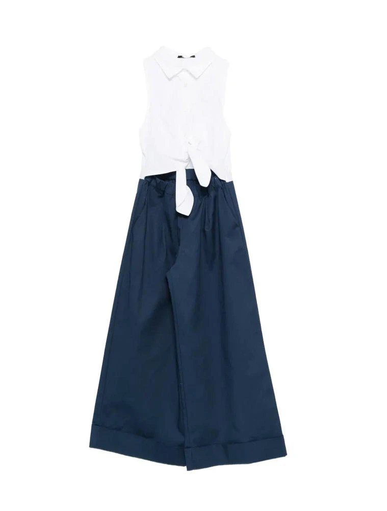 Balmain Balmain Kids Sleeveless Wide Leg Jumpsuit