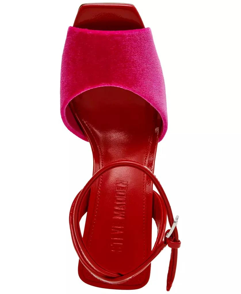 Steve Madden Women's Lilac Peep-Toe Two-Piece Sandals 4