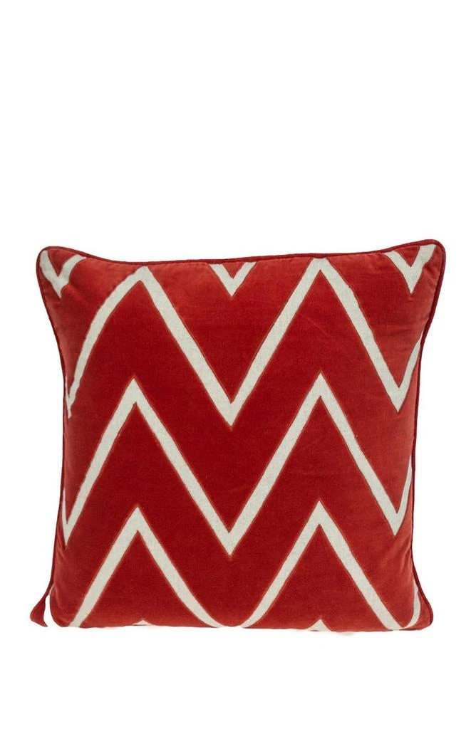 Parkland Onyx Crimson Throw Pillow
