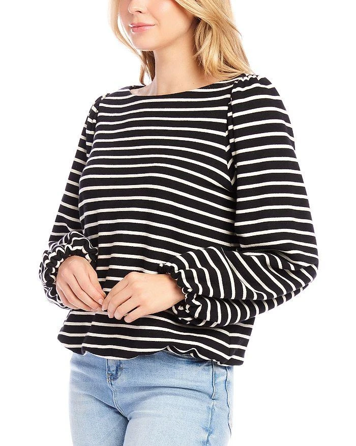 Karen Kane Stripe Boat Neck Top 5