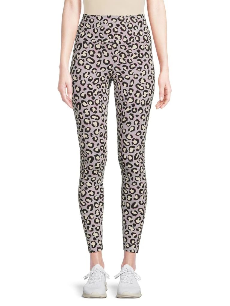UGG Saylor Leopard Stretch-Cotton Leggings