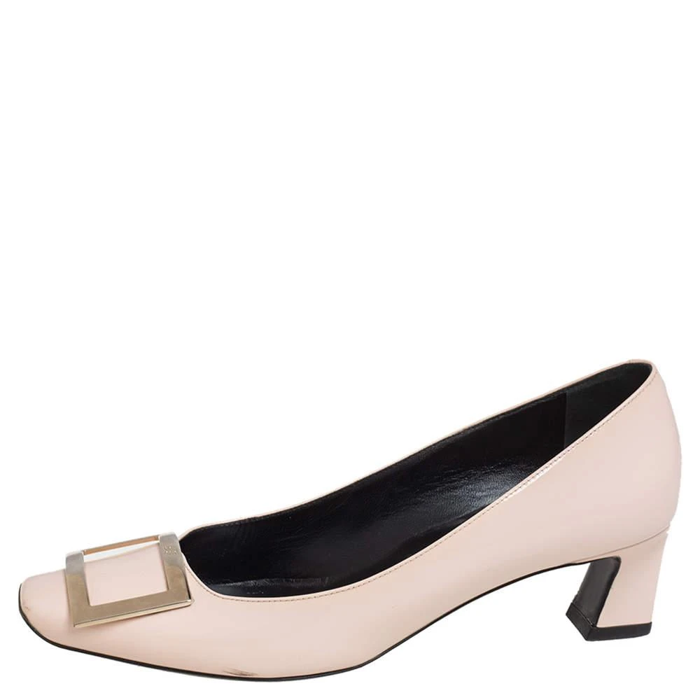 Roger Vivier Roger Vivier Beige Patent Leather Belle Pumps Size 38 2