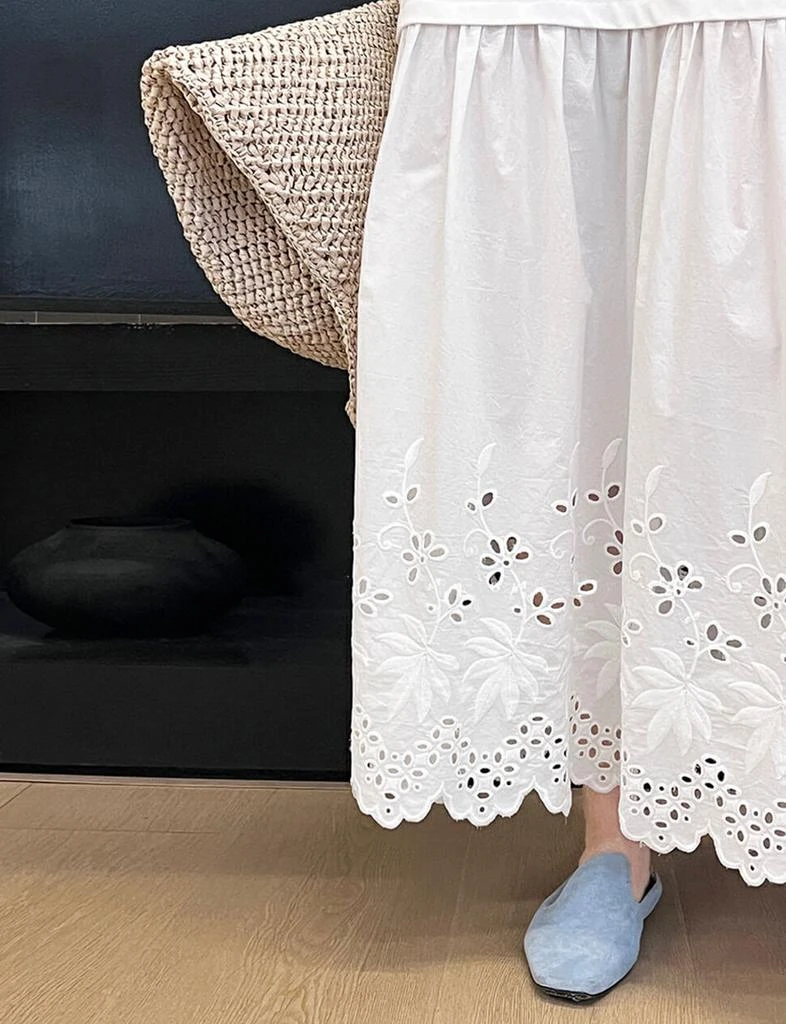 Pixie Market White Eyelet Tee Dress-PREORDER 5