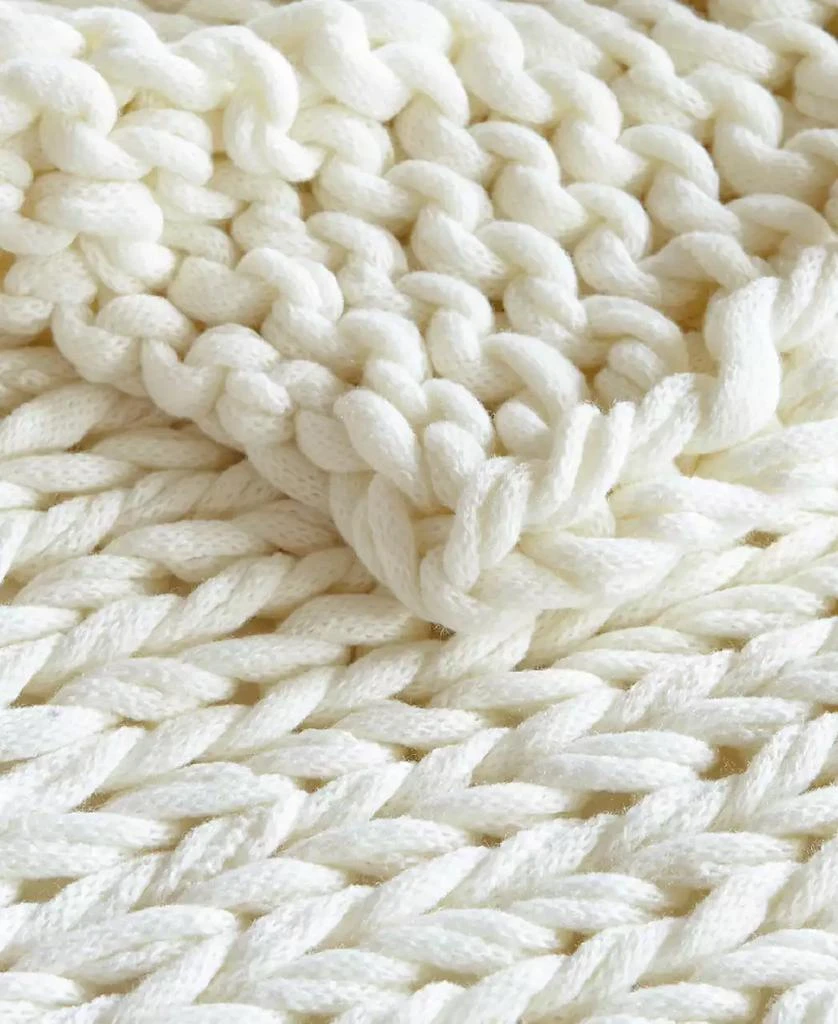 Madison Park Chunky-Knit Handmade Throw, 50" x 60" 4