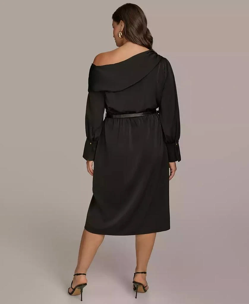 Donna Karan Plus Size One-Shoulder Sheath Dress 4