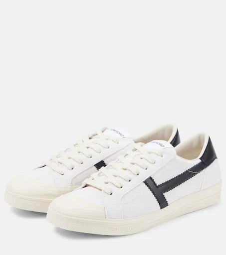 Tom Ford Logo leather sneakers 4
