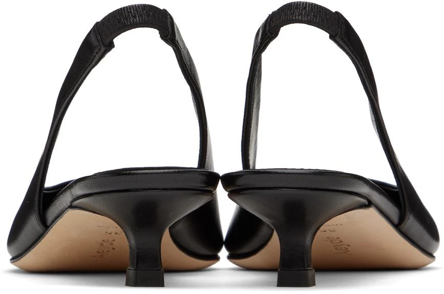 AEYDE Black Valerie Slingback Heels 2