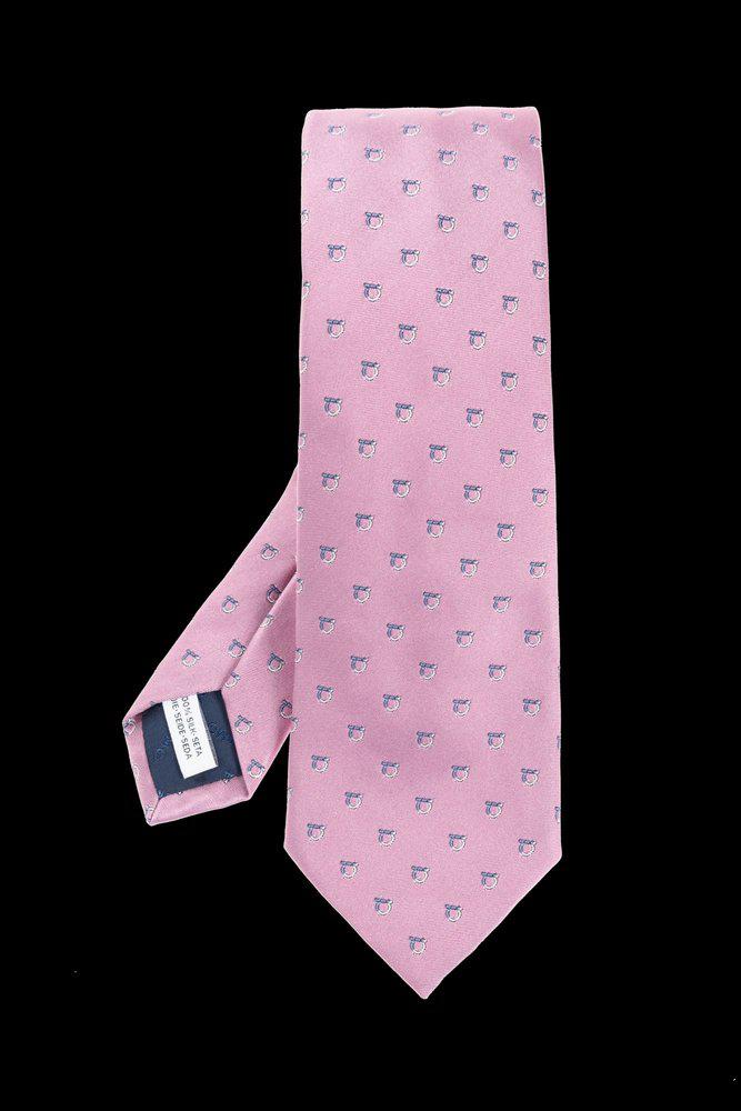 Salvatore Ferragamo Ferragamo Two Tone Gancini Jacquard Tie