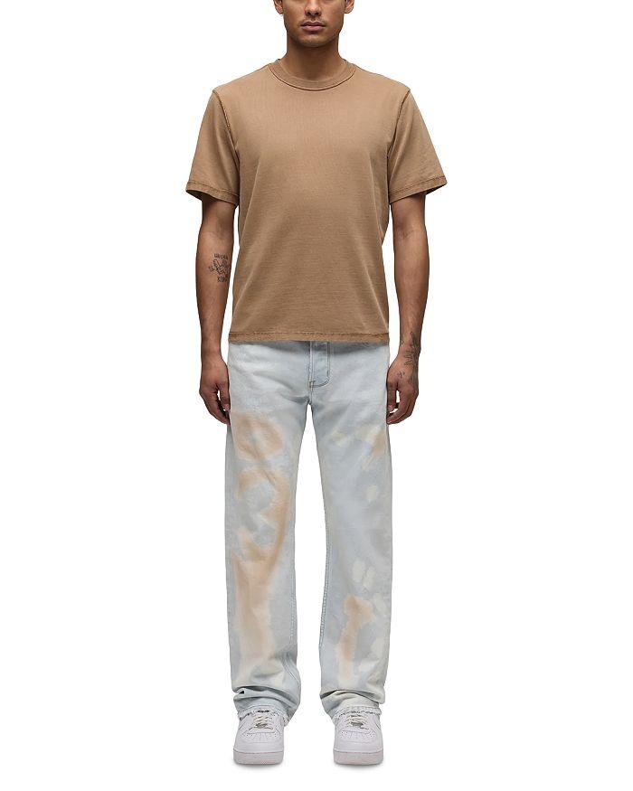 Hudson Wes Classic Straight Fit Jeans in Bleached Cloud
