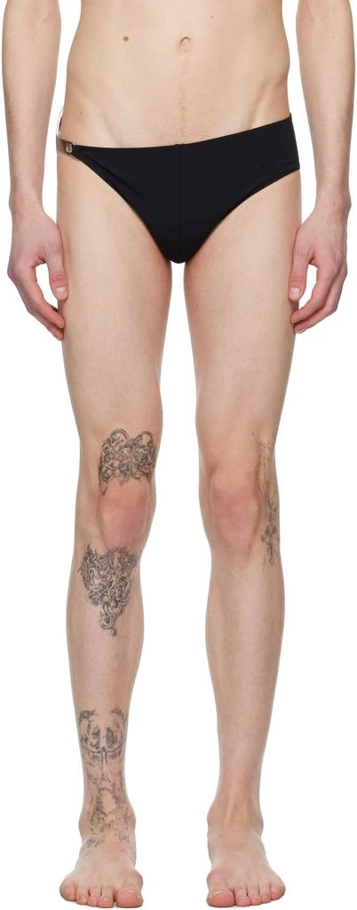 Rick Owens Black Hollywood Hydra Swim Briefs 1