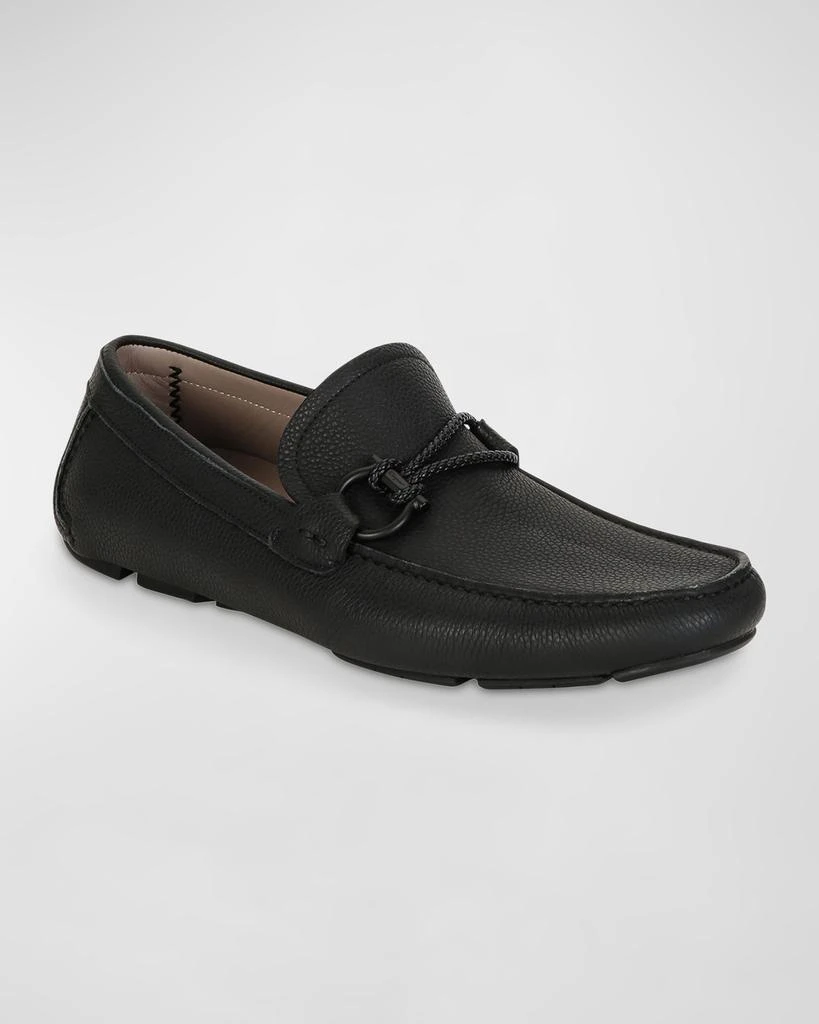 Salvatore Ferragamo Men's Front 4 Leather Drivers 2
