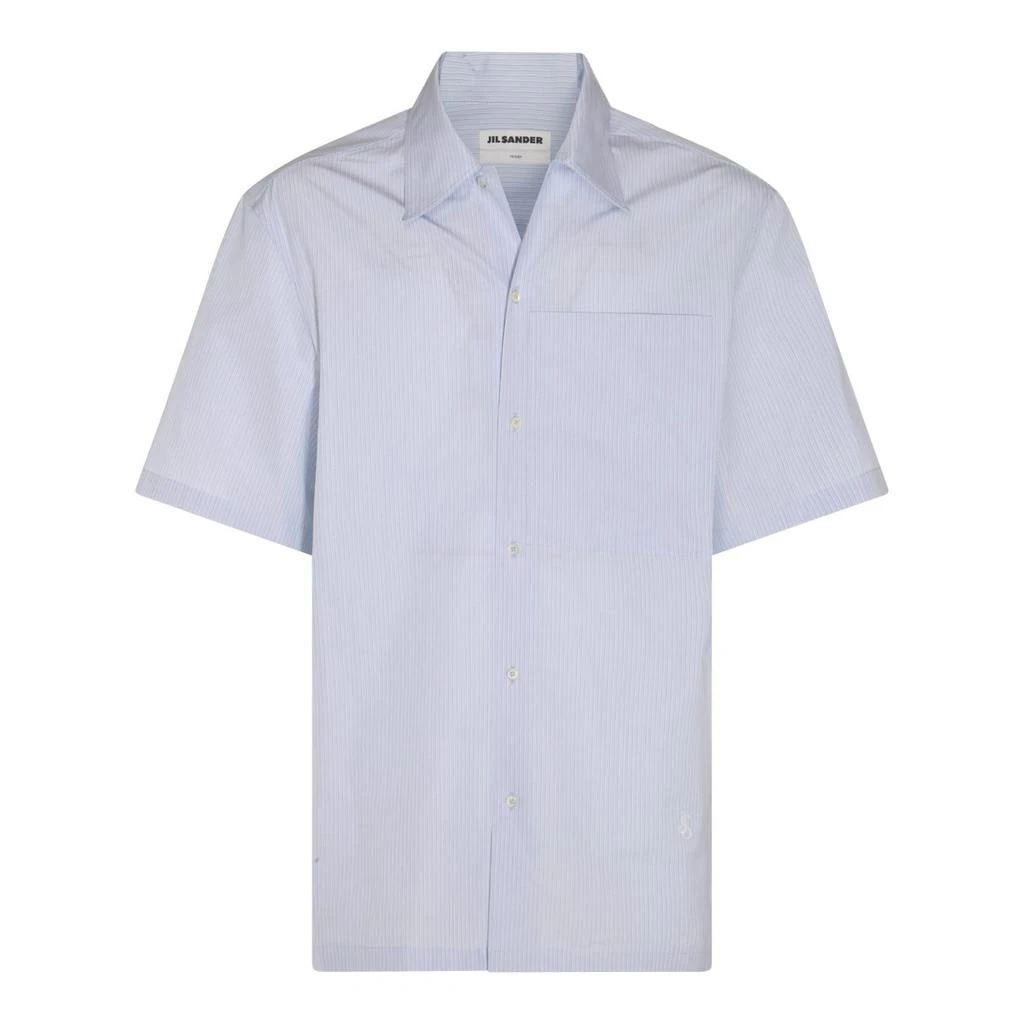 Jil Sander Jil Sander Logo Embroidered Short-Sleeved Shirt from Cettire