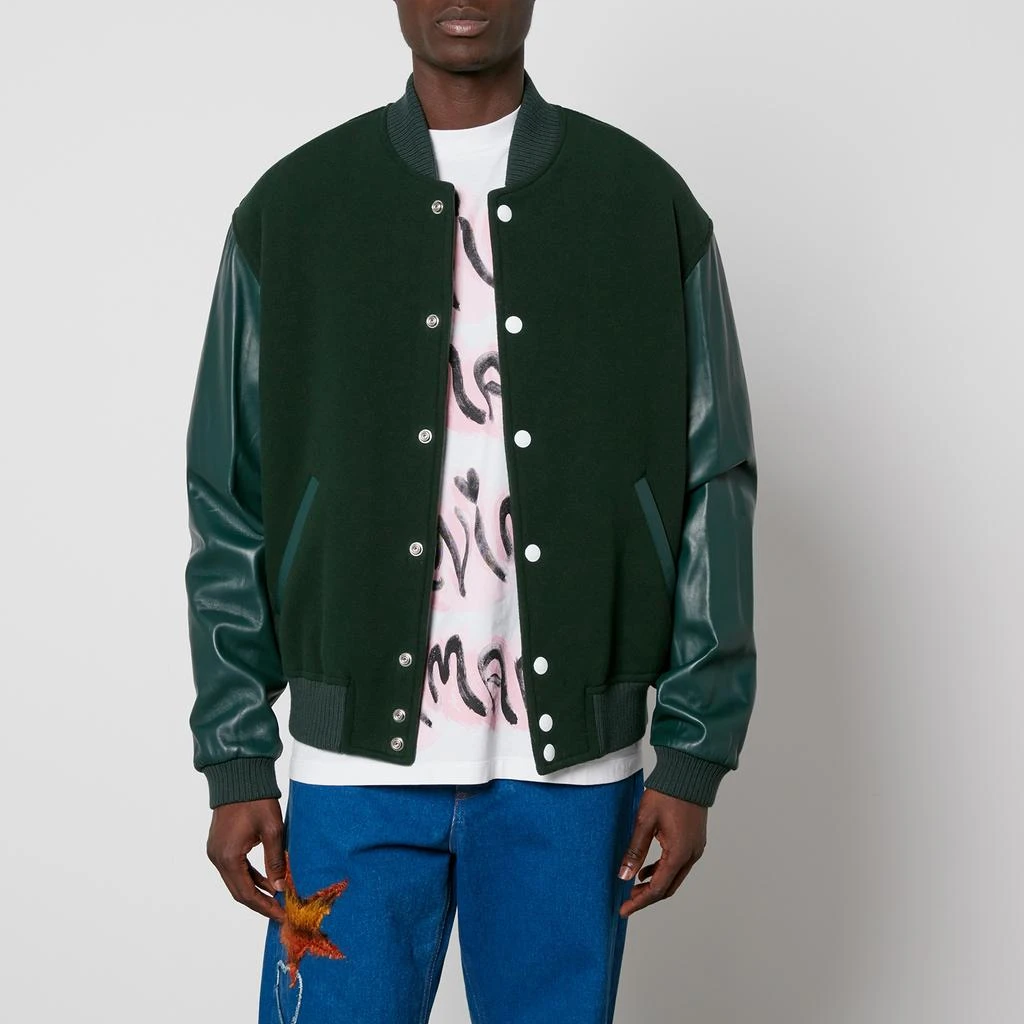 Marni Felt and Leather Bomber Jacket 1