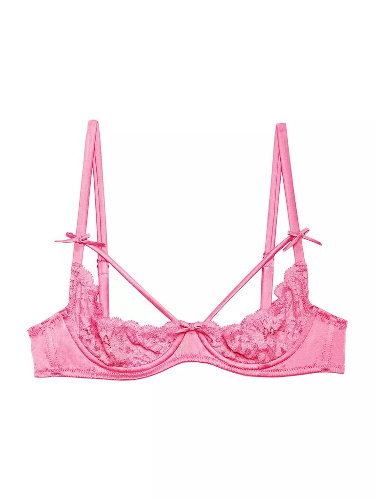 Fleur du Mal Charlotte Peekaboo Lace Bra 1