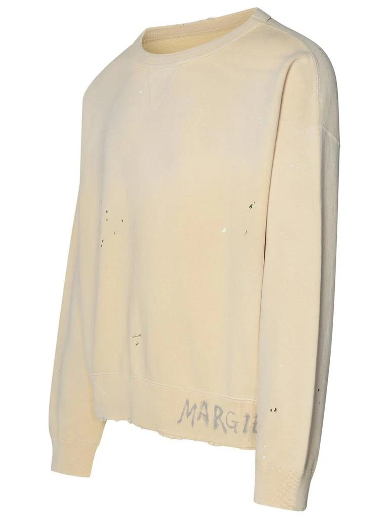 Maison Margiela Maison Margiela Cream Cotton Sweatshirt 2