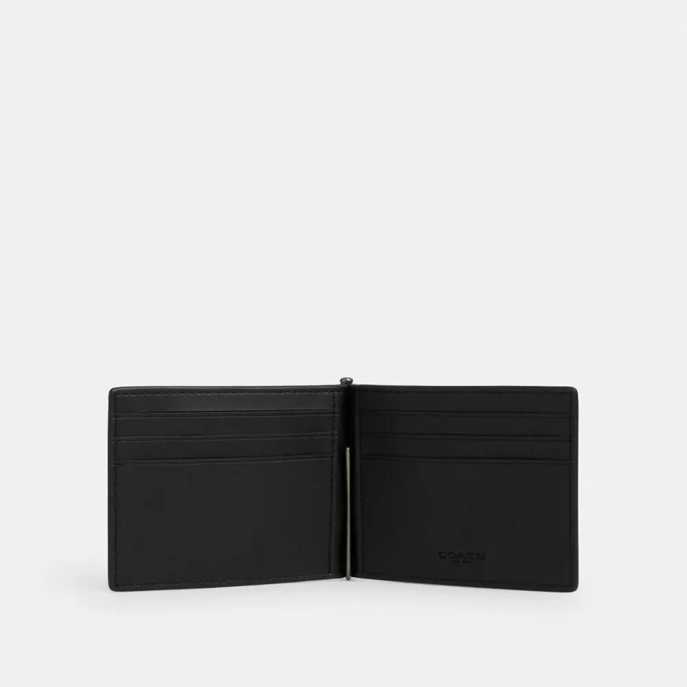 Coach Slim Money Clip Billfold Wallet In Signature Canvas 2