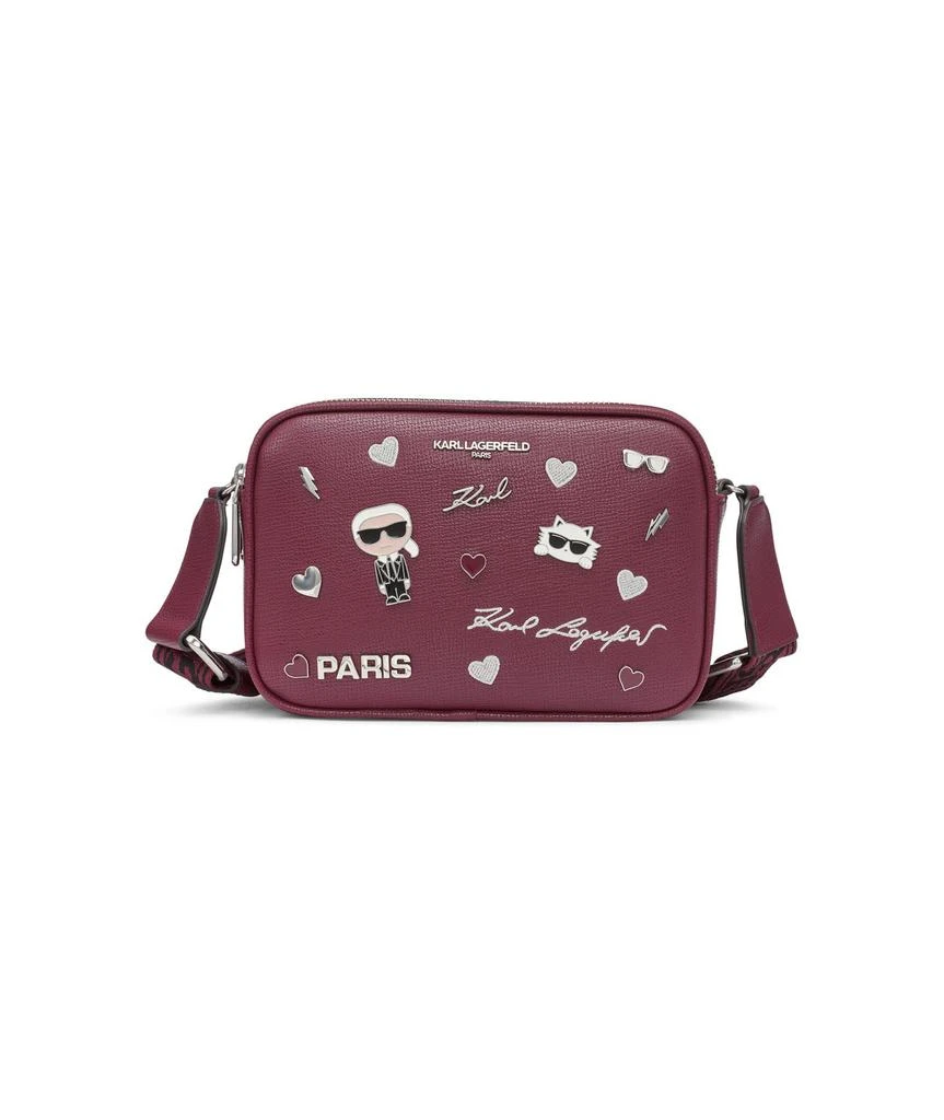 Karl Lagerfeld Paris MAYBELLE CATE PINS CROSSBODY CAMERA BAG 1