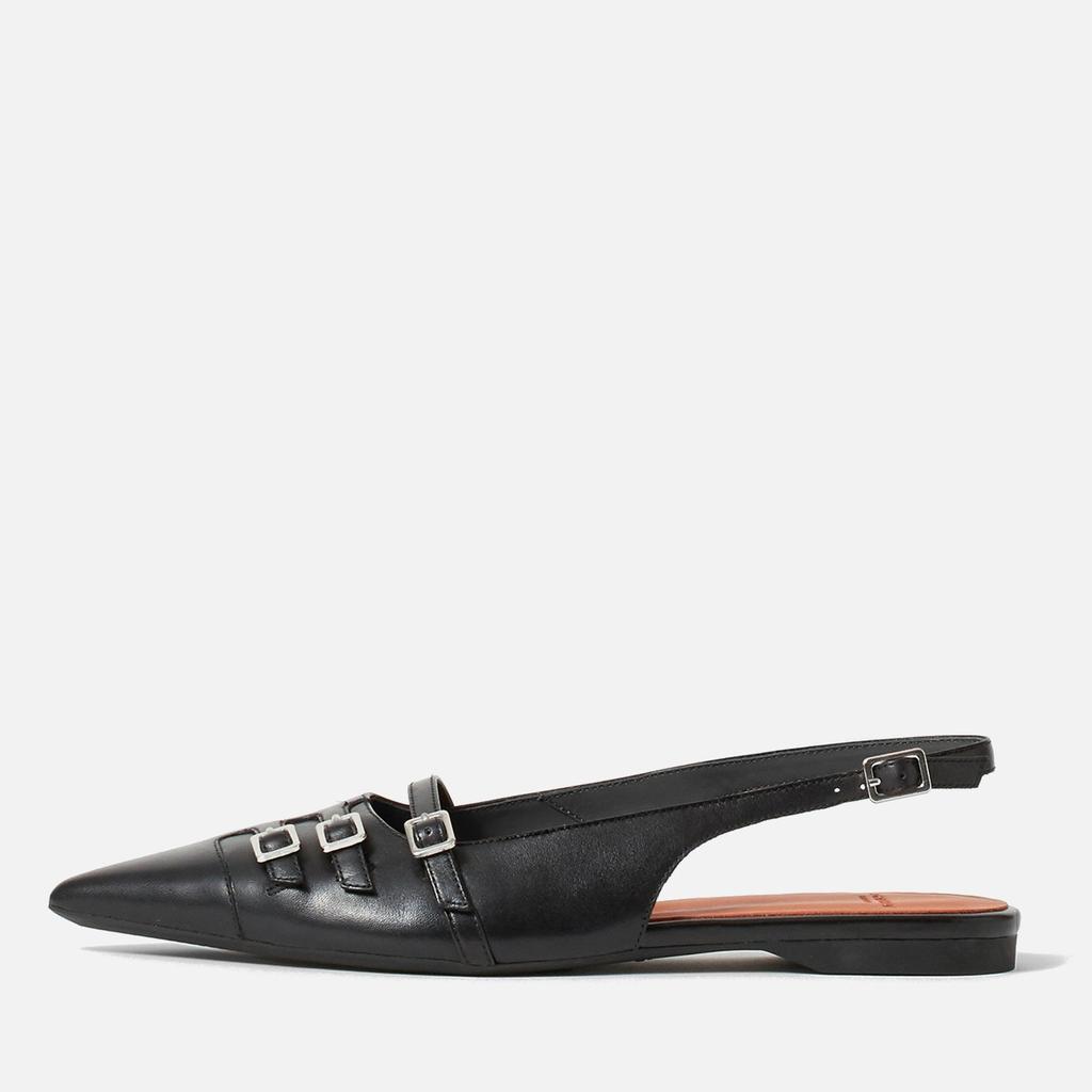 Vagabond Vagabond Women's Hermine Buckled Leather Pointed-Toe Flats