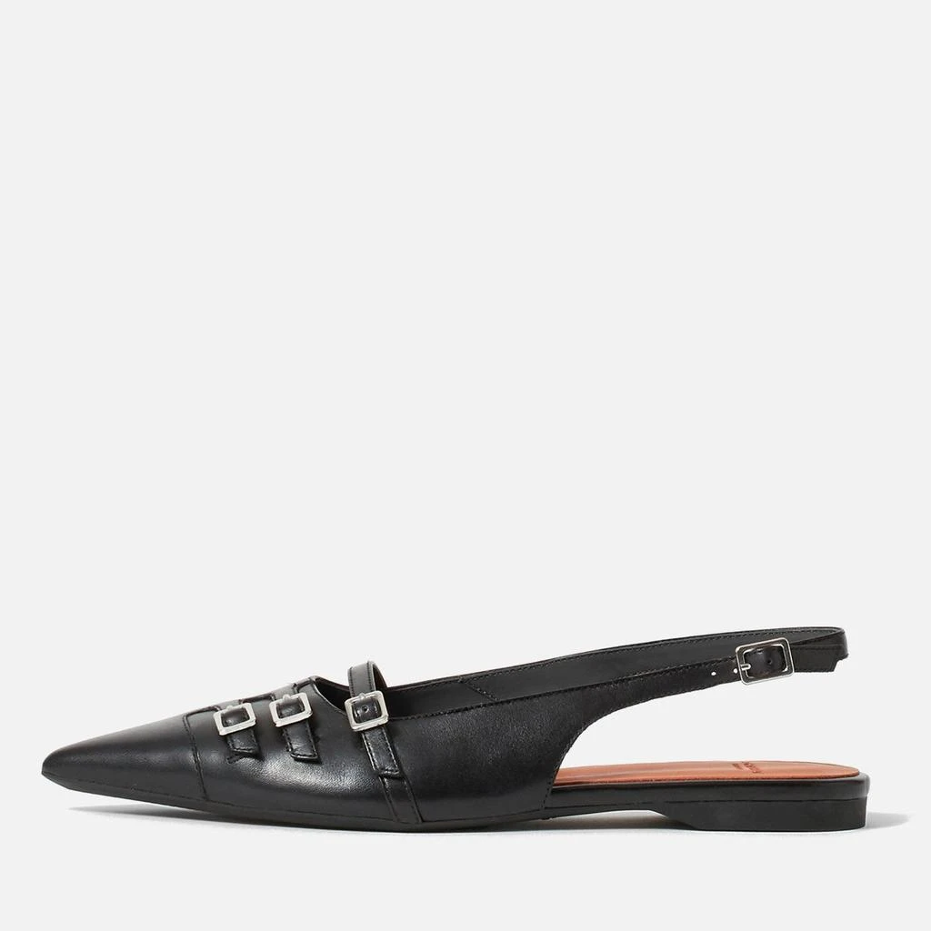 Vagabond Vagabond Women's Hermine Buckled Leather Pointed-Toe Flats 1