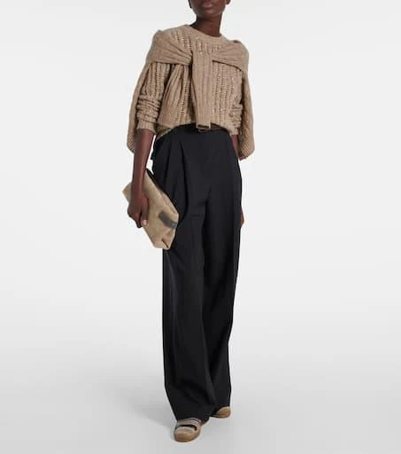 Brunello Cucinelli Sequined suede espadrilles 3