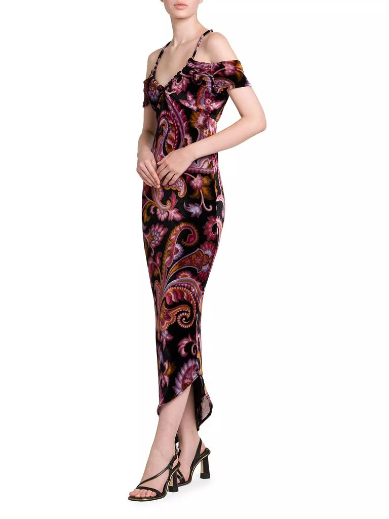 ETRO Paisley Off-the-Shoulder Midi-Dress 4