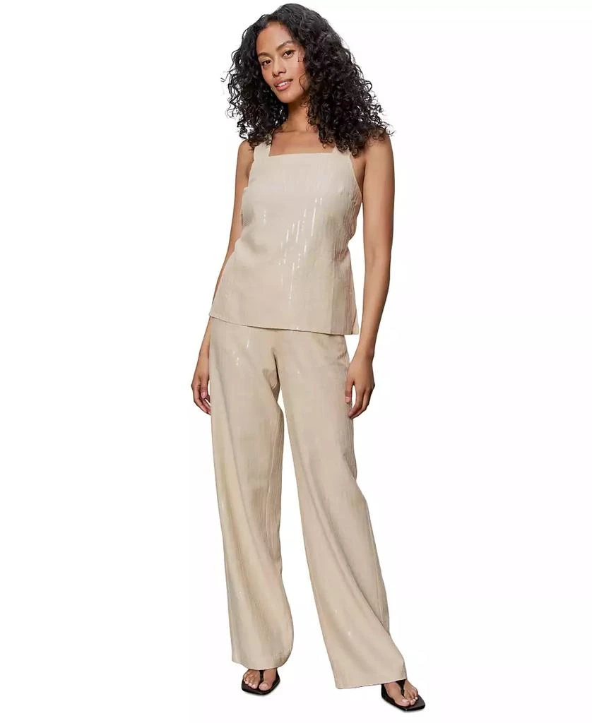 Sanctuary Women's Desert Square-Neck Sleeveless Sequin Top 6