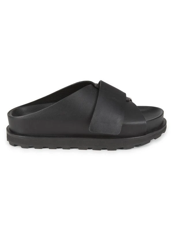 Jil Sander Leather Flat Sandals 1