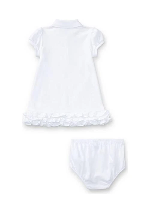 Ralph Lauren Baby Girls Ruffled Polo Dress 
Bloomer 2