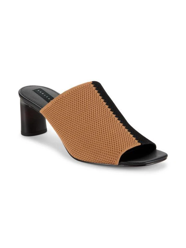 Sanctuary Colorblock Knit Block Heel Sandals 2