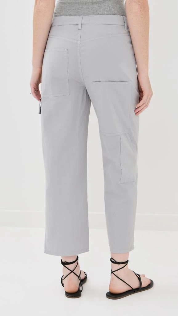Tibi Garment Dyed Silky Cotton Cropped Slouchy Cargo Jeans 2