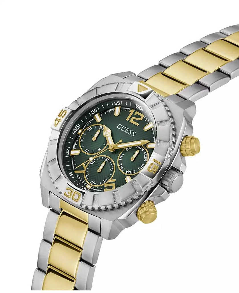 GUESS Men's Multi-Function Two-Tone Stainless-Steel Watch 44mm 4