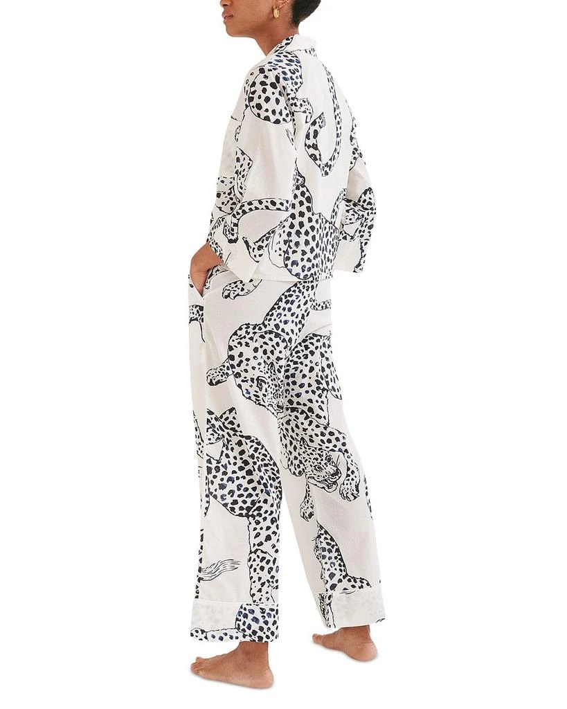 Desmond & Dempsey Jag Print Wide Leg Pajama Set 3