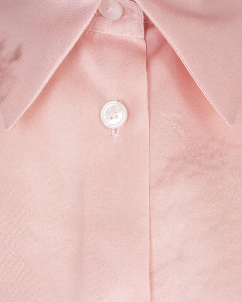 Kiton Pink Printed Silk Shirt Dress 4