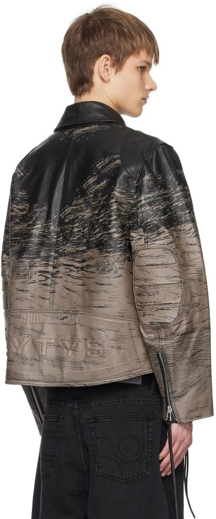 Eytys Black & Brown Dixon Leather Jacket 3