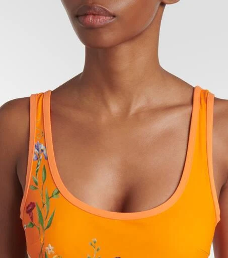 ALÉMAIS Flores printed belted swimsuit 4